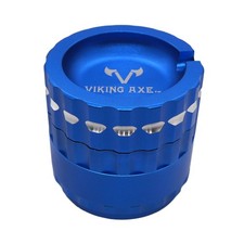 2.5'' 4 Parts Viking Axe Toothless Mortar Plus Pestle Grinder Blue Color