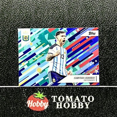 CRISTIAN ROMERO /199 AQUA ICY TOPPS FAN TEAM SET 2025-26 Toast the host