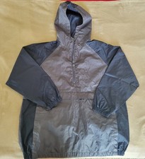 Children's Place WindBreaker Half Zipper Pullover Jacket Boys L 10-12 Gray