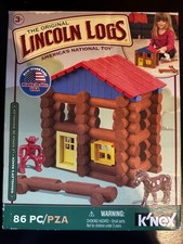 Lincoln Logs Box With Toys, Photo Provided Of What It Includes. Kids Toys.