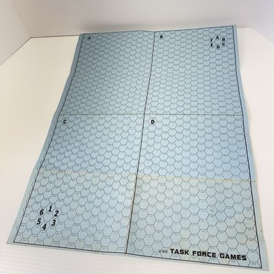 Task Force SFB Star Fleet Battles (Designer's Ed, 1st) - Map Only 1979 Blue