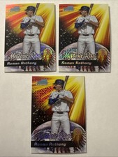 (3) Roman Anthony 2025 Bowman Chrome Meteoric Rise Mojo Refractor MR-25 Lot Nice