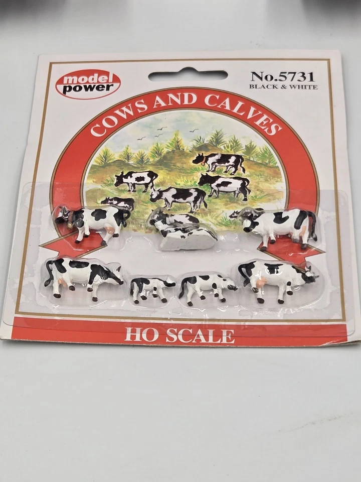 Scene Master Coal Trucks (2) And Model Power Cows And Calves For Model HO Scale - Image 4 of 4