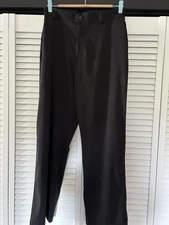 Slazenger Golf Pants Mens 36 X 30 Black Stretch Straight Leg