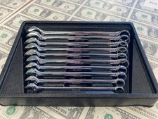 Vintage Snap-On 12-Pt Metric Combination Wrench Set of 10 - 10-19MM OEXM