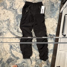 Almost Famous Women s S Black Solid Jogger Pa...