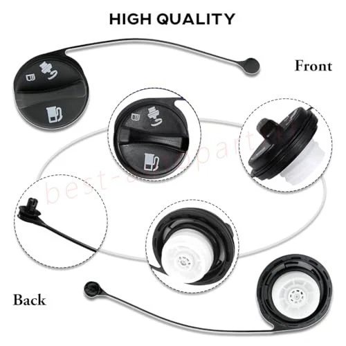 Tapa de gasolina tapa de combustible para Chevy GMC Cadillac 1999-2003 Silverado/Sierra 1500 2500, Foto 3 de 4