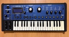 Novation MiniNova 37-Key Synthesizer Vocoder Keyboard Blue Tested Working Japan