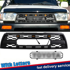 Front Grille Grill Mesh With Emblem For 1996-2002 Toyota 4runner Trd Pro Style Front Grille Grill Mesh With Emblem For 1996-2002 Toyota 4runner Trd Pro Style