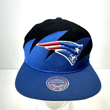New England Patriots Mitchell and Ness Hat Shark tooth