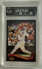 2002/2003 TOPPS KANEBO JAPAN BLACK  ALBERT PUJOLS #11 ROOKIE CUP SSP HGA 7