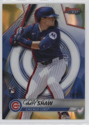 2025 Bowman's Best Gold Lava Refractor 20/50 Matt Shaw #15 Rookie RC rw6