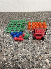 Rokenbok Accessories Lot - Fence, Ladders, Barrels, Dolly, Man Lift