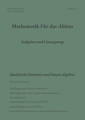 Mathematik fr das Abitur: Booklet 24 by Werner Domaratius (German) Paperback Boo