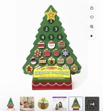 NEW Melissa  Doug Countdown to Christmas Wooden Magnetic Advent Calendar Tree