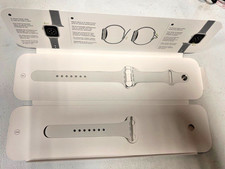 Genuine Apple Watch White Sport Band COMPLETE SET S/M/L 