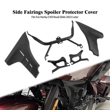 Unpainted Side Panel Spoiler Cover w/ Bracket For Harley CVO FLTRXSEST 24-25