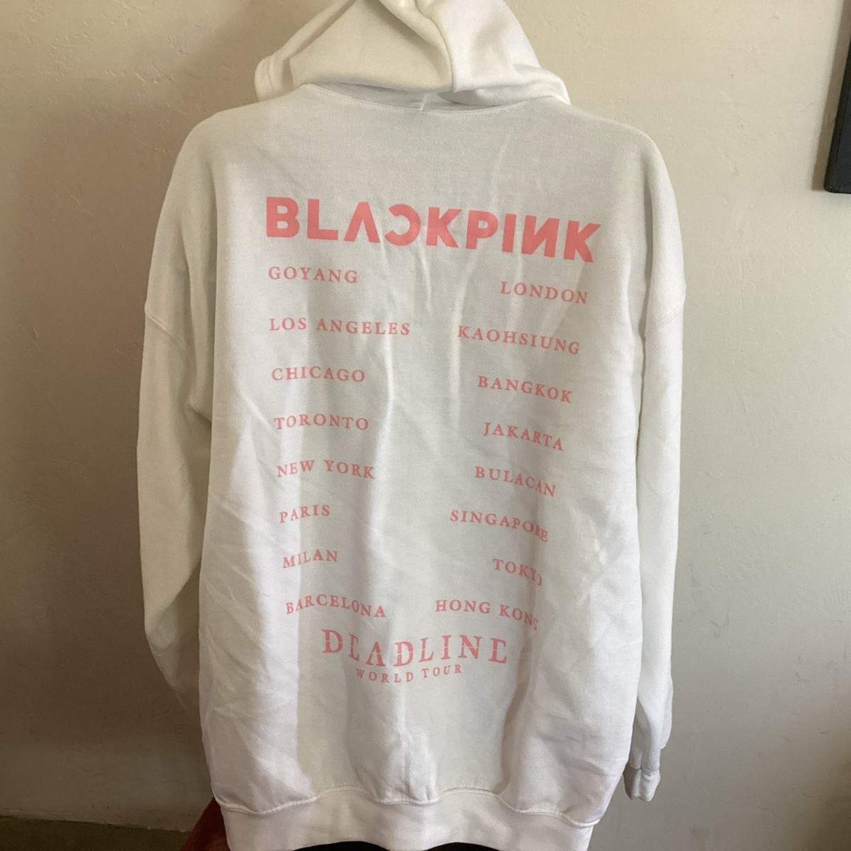 BLACKPINK Official World Tour “DEADLINE” Hoodie White XL | eBay