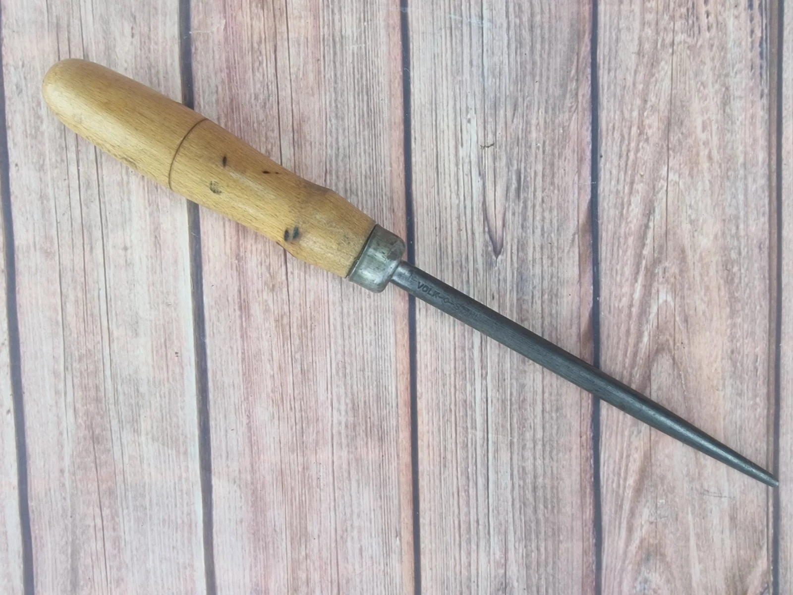 Antique Volk Stahl Early 1900's Sharpening Steel Honing Rod