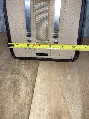 Nikon Tan Khaki Canvas Camera Belt Pouch Bag Photography - Picture 9 of 12