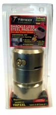 Trimax Thp3xl Hockey-puck Trailer Door Lock 3 Pack All Keyed Alike