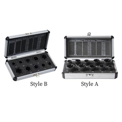 10 Stück Impact Nut Extractor Kit Gebrochener Bolzen Entfernungswerkzeug