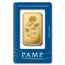100 gram Gold Bar - PAMP Suisse Rosa (In Assay)-Pre-Sale 3433.68 per troy oz