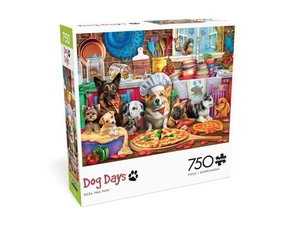 Buffalo Games jigsaw puzzle;  Pizza Time Pups;  750 pcs