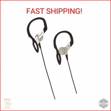 Panasonic RP-HS16-S In-Ear Earbud Heaphones with Flexible Ear Hinge (Silver)