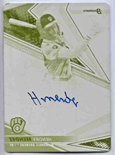 2022 Bowmans Best HENDRY MENDEZ Printing Plate Yellow 1/1 Auto RC #B22-HM