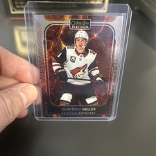 2021-22 OPC Platinum Hot Magma Parallel Clayton Keller 52 Arizona Coyotes /499