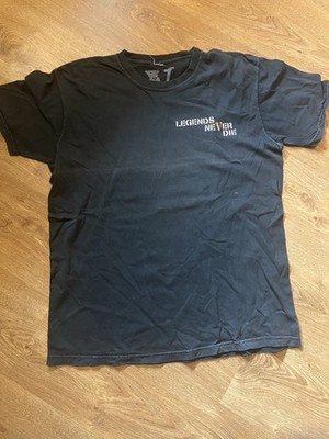 VLONE Herren T-Shirt L Schwarz Kurzarm Rundhals Druckgrafik Streetwear