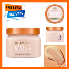 Body Scrub Vanilla Shea Sugar Exfoliator 18 Oz Hydrating Moisturizing Glowing