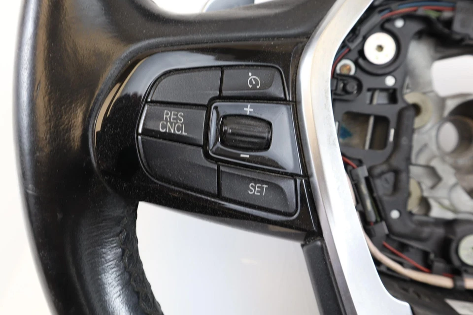 2017-2022 BMW 530i OEM 550i G30 Black Steering Wheel Heated w/ Paddle Shifters - Image 2 of 4