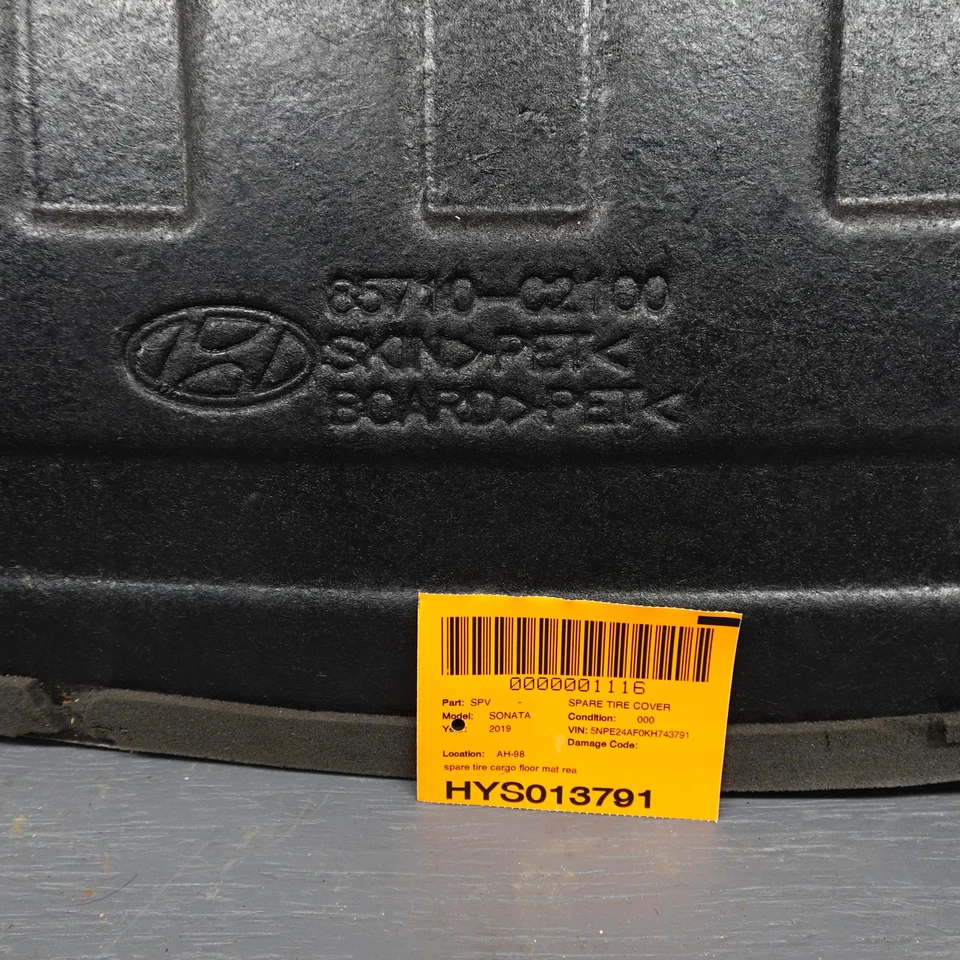 2015-2019 HYUNDAI SONATA pneu sobressalente tapete de carga tampa traseira do porta-malas 85710c2100 - Imagem 4 de 4