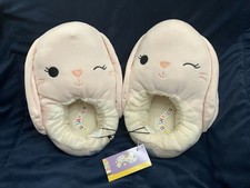 Women  s size 11-12 Squishmallows Slippers Satine The Pink Bunny BNWT Adult 11/12