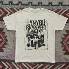 Lynyrd Skynyrd Band T-shirt, Unisex White T-shirt, Size S-5XL