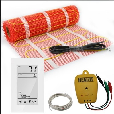 15 sqft Warmmat Electric Radiant Self-adhesive Floor Heat Heating System