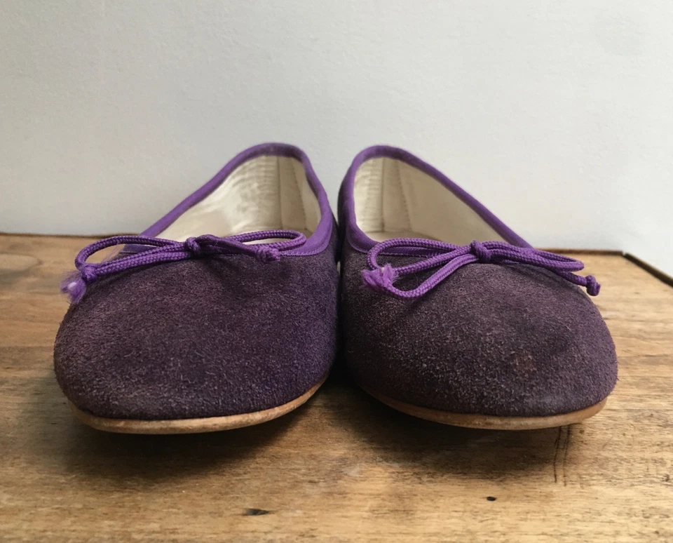 BALLERINES DAIM VIOLET, "BATA", POINTURE 37 - Photo 4/4