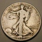 1920 D Walking Liberty Half Dollar 90% Silver   "As Pictured-Not Cleaned"
