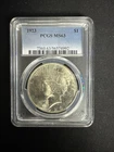 1923 Silver Peace Dollar Pcgs Ms63