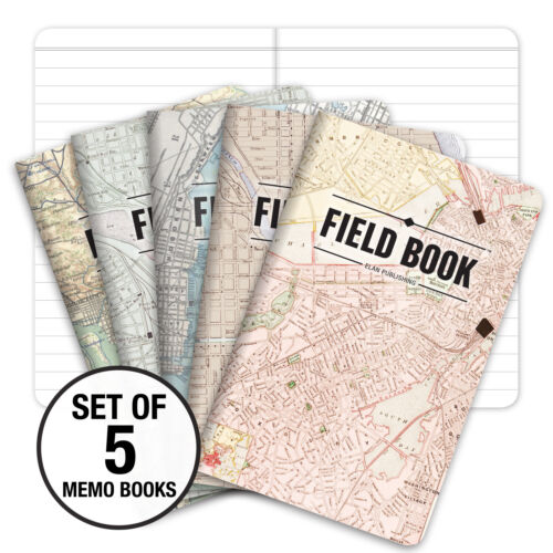 Field Notebook - Antique Map Patterns - Lined Memo Book (3.5"x5.5") - Picture 1 of 4