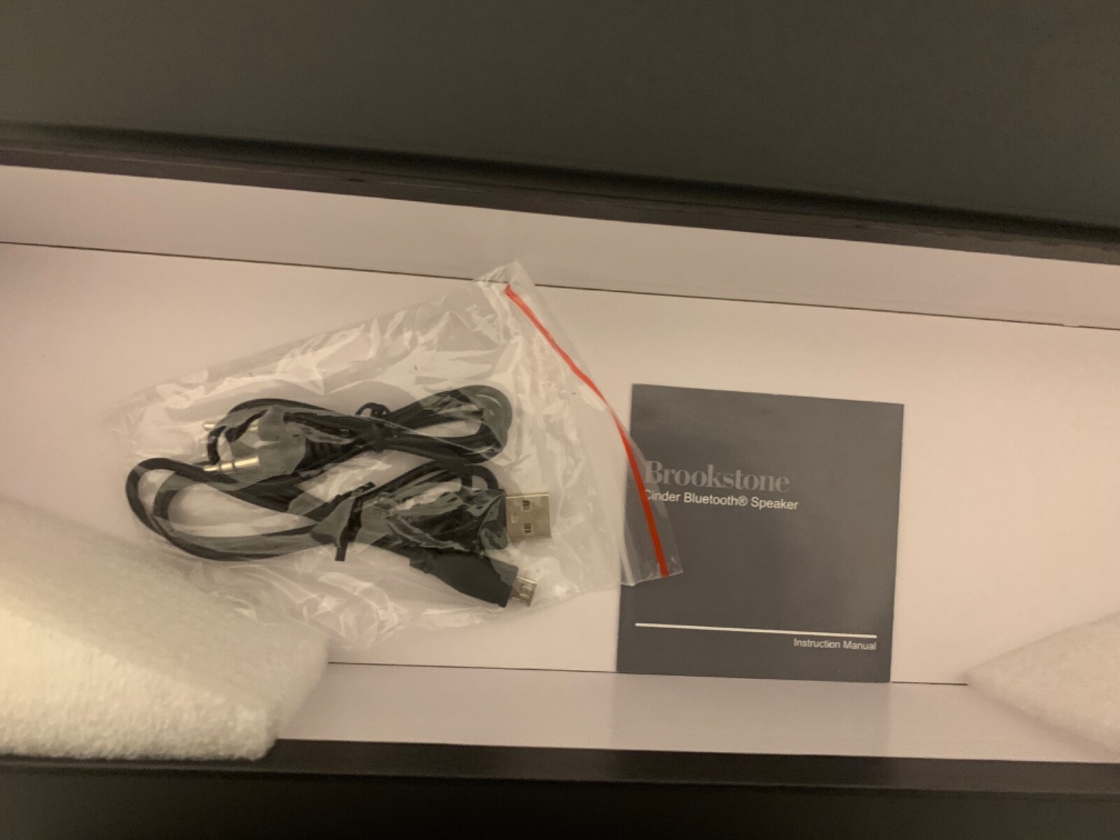 brookstone cinder bluetooth speaker