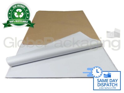 100 BLATT WEISSES SÄUREFREIES SEIDENPAPIER 450x700mm