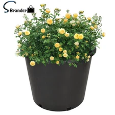 10 Pack 7 Gallon Planters Heavy Duty Plastic Nursery Pots Flower Plant Pots