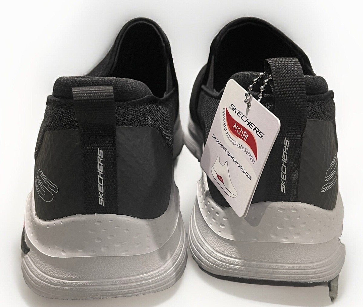 Men's Skechers, Arch Fit - Banlin Slip-On Sneaker 232043-BKW Black