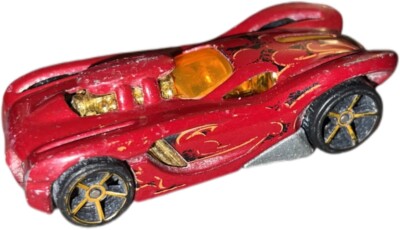 Hot Wheels 2003 16 Angels, Red With Black Yellow Flames