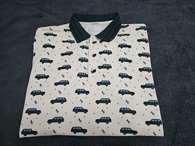 Aime Leon Dore Sport Utility Range Rover Cream Polo Men's SZ XL