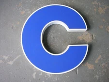 Vintage Mobil Oil Gas Station NOS Plastic Advertising Letter-C Sign 12"