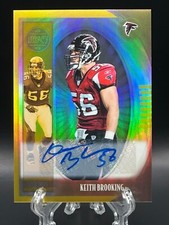 Keith Brooking 2019 Panini Legacy Legends Auto Gold Prizm /50 #108 Falcons